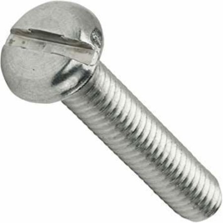 NEWPORT FASTENERS #8-32 x 3/16 in Slotted Pan Machine Screw, Plain 18-8 Stainless Steel, 1000 PK 841687-PR-1000